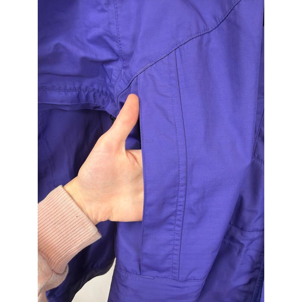 Vintage Early Winters Purple & Black Ripstop Performance Rain Jacket Size XL - Picture 8 of 13